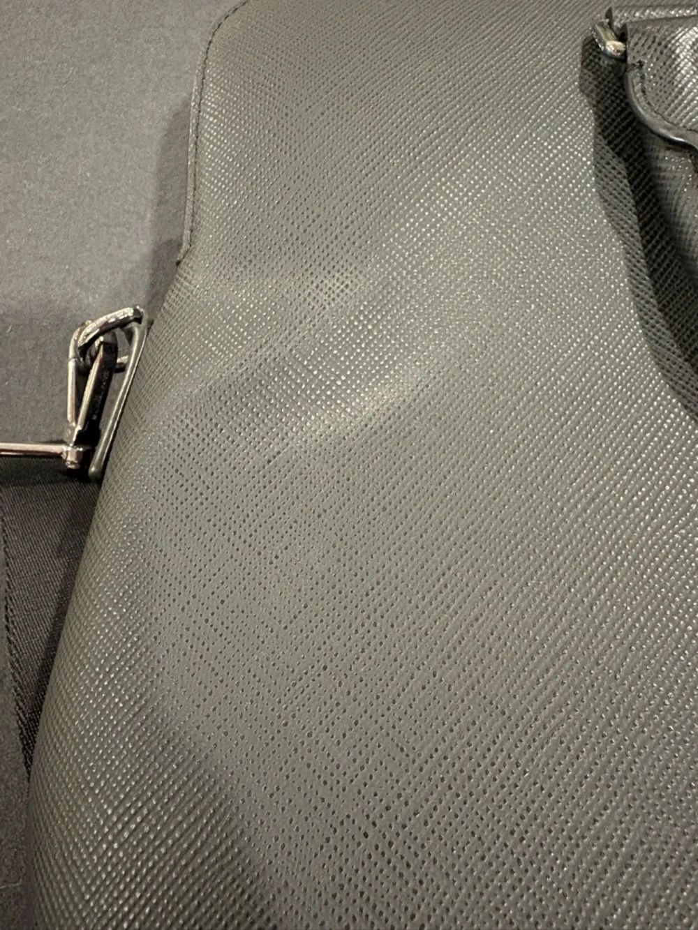 Michael Kors Black Saffiano Leather Briefcase with Shoulder Strap
